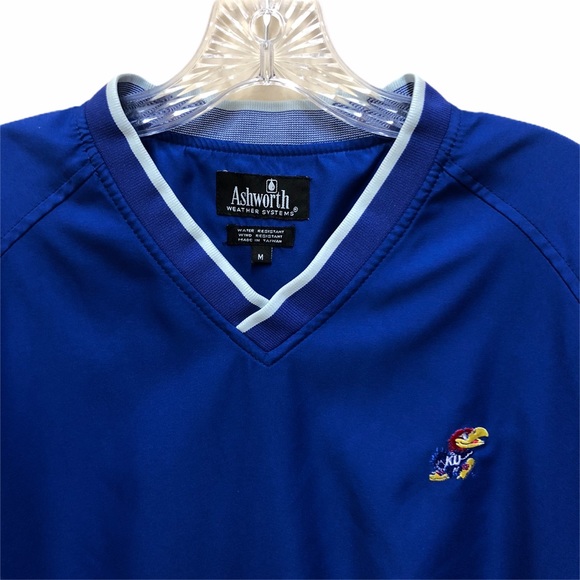 Men’s Ashworth Golf Pullover KU Jayhawks, Size Med - Picture 3 of 5